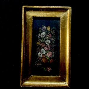 SOLD. Vintage Flemish school  Print Florence Gilt frame